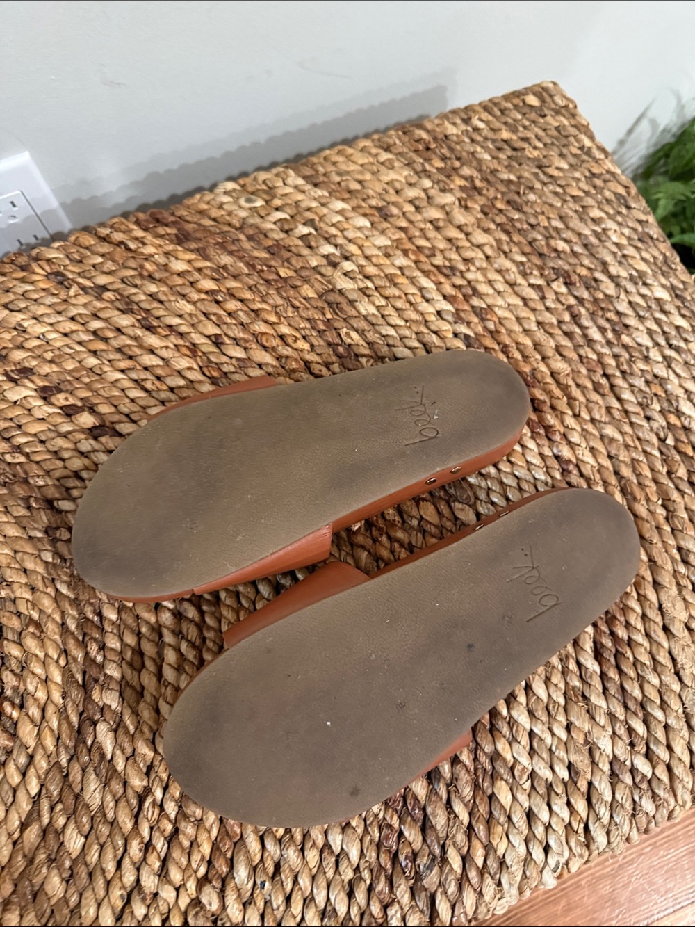 Beeks Tan Leather Slide Sandals - Women - Picture 5 of 5